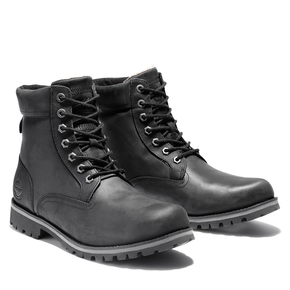 Timberland Mens 6-Inch Boots Rugged Waterproof II - Black - India RY2803791